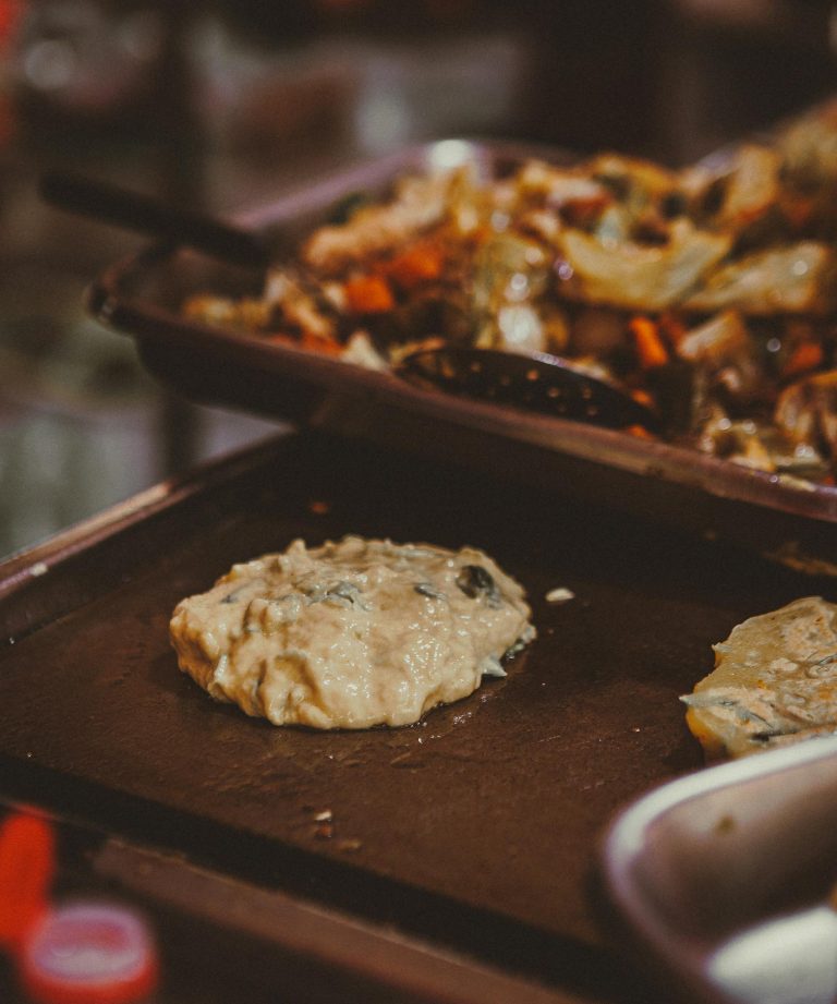 Close-up of Food Being Fried 